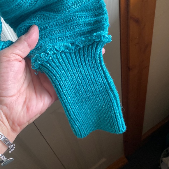 Free People NWT Marlie Ribbed Knit Vneck Pullover Sweater Size XS - Picture 5 of 14